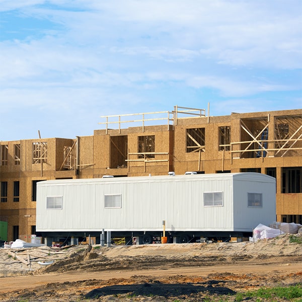 construction site office trailers can be easily relocated to different construction sites as required